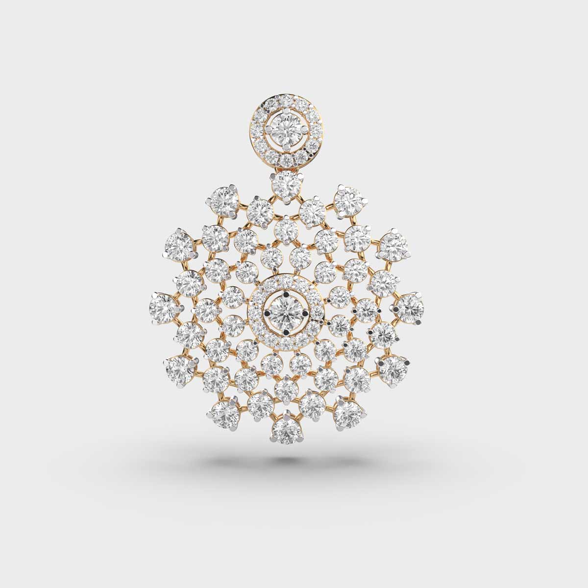 Sparkling Nebula Diamond Pendant without Chain