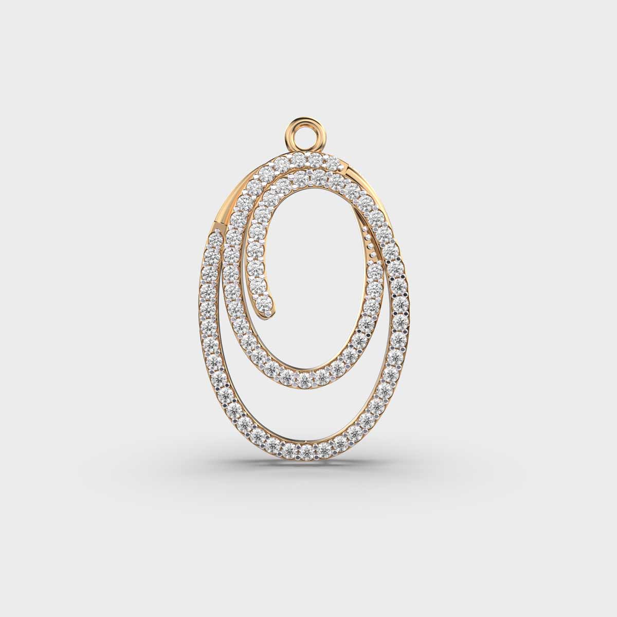 Loop of Abundance Diamond Pendant without Chain