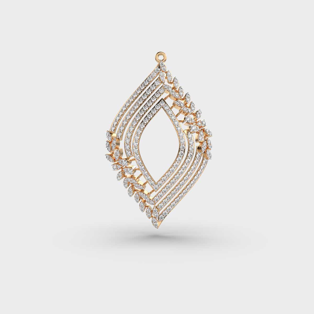 Oasis Clustered Diamond Pendant without Chain