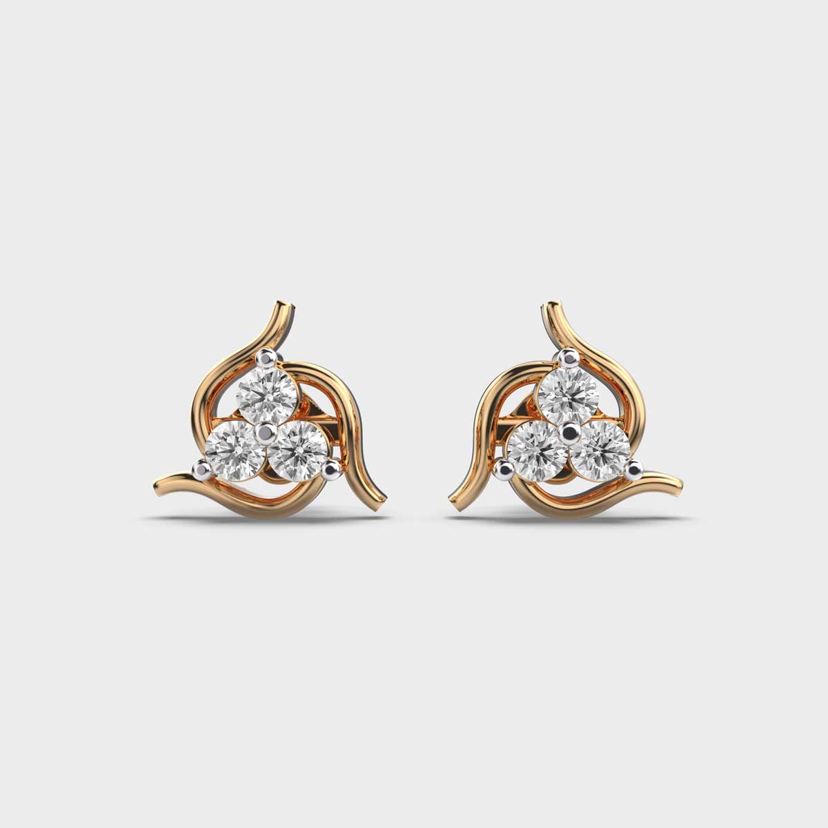 Starwheel Tres Diamond Earstuds