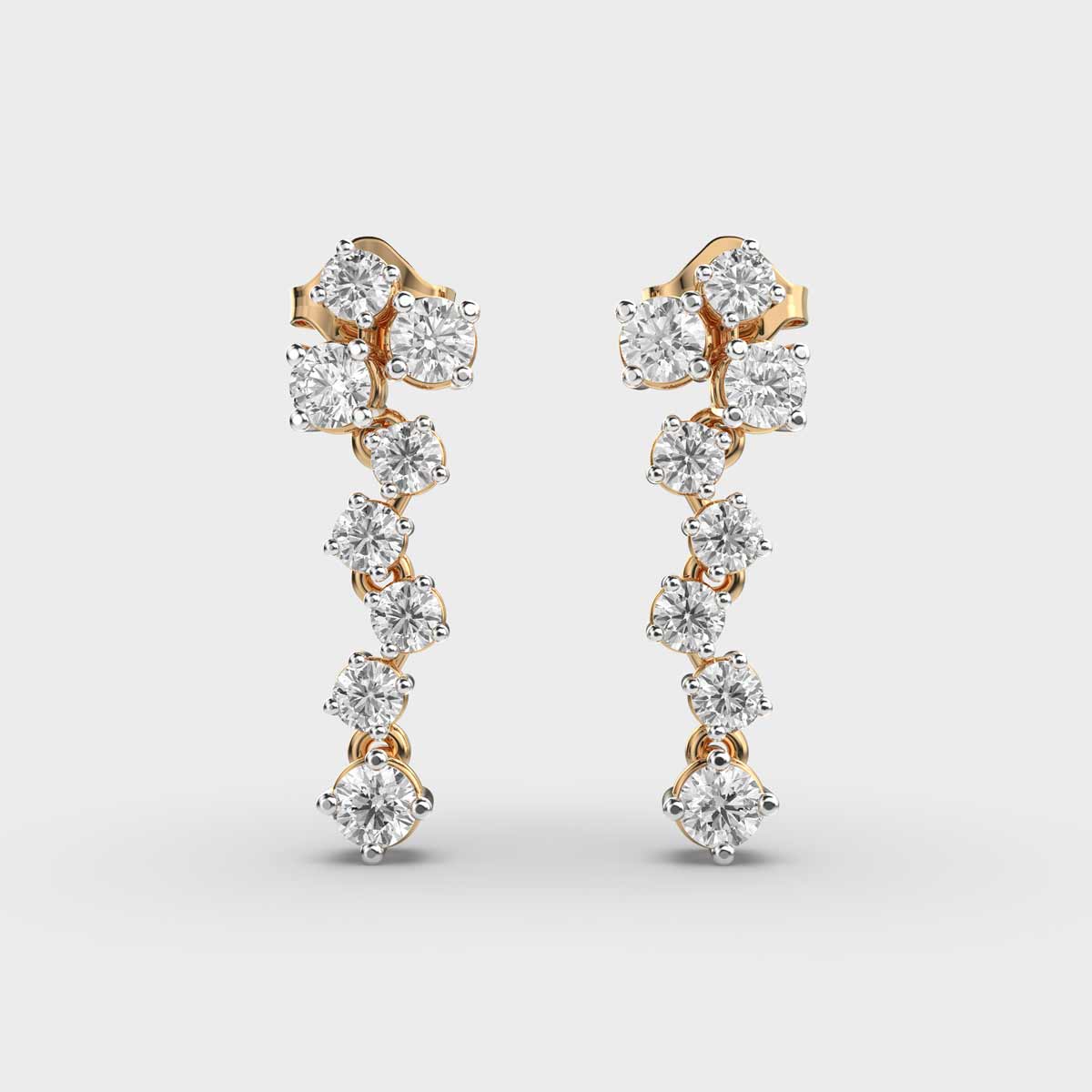 Twinkling Constellation Diamond Dangler Earrings