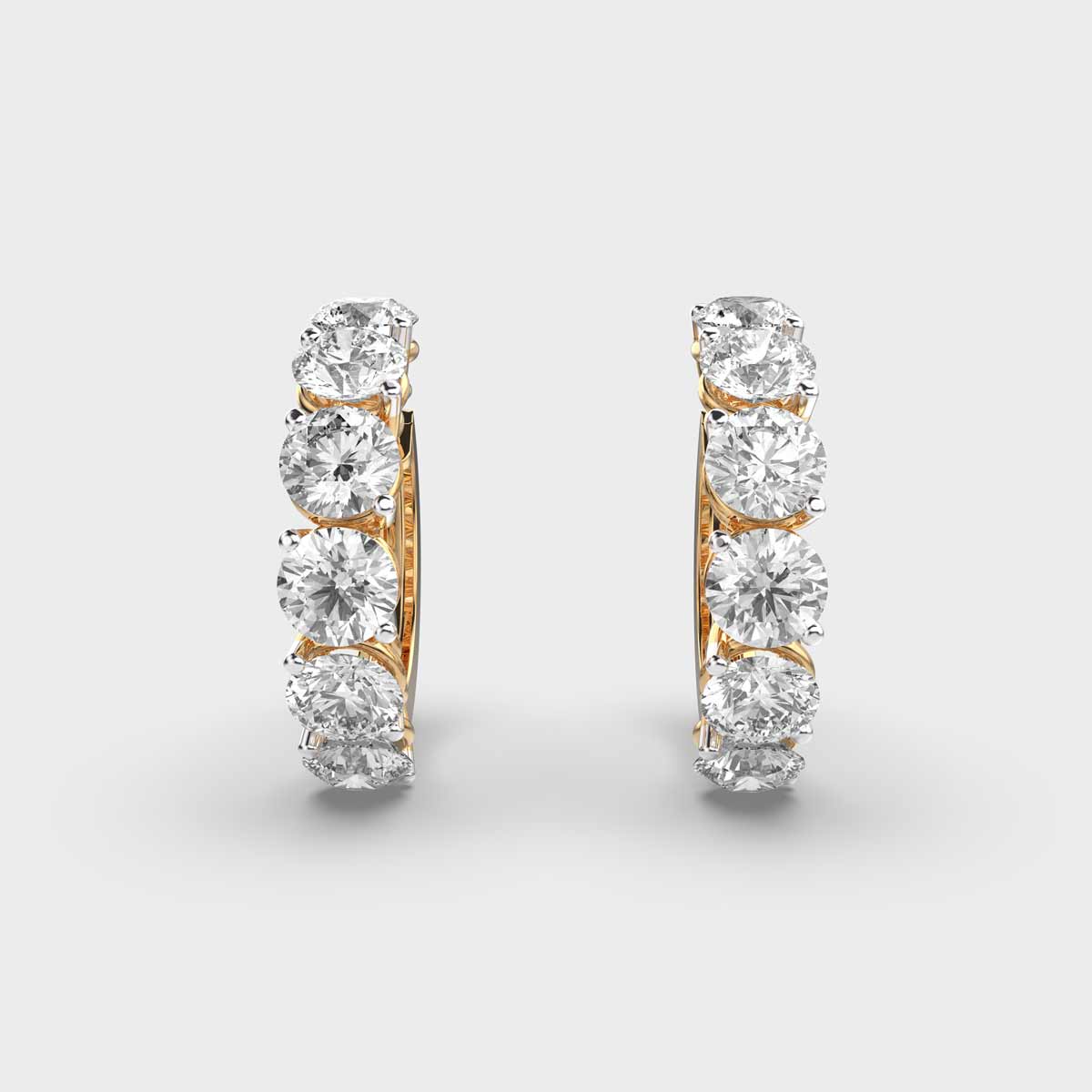 Oh So Lovely Diamond Hoop Earrings