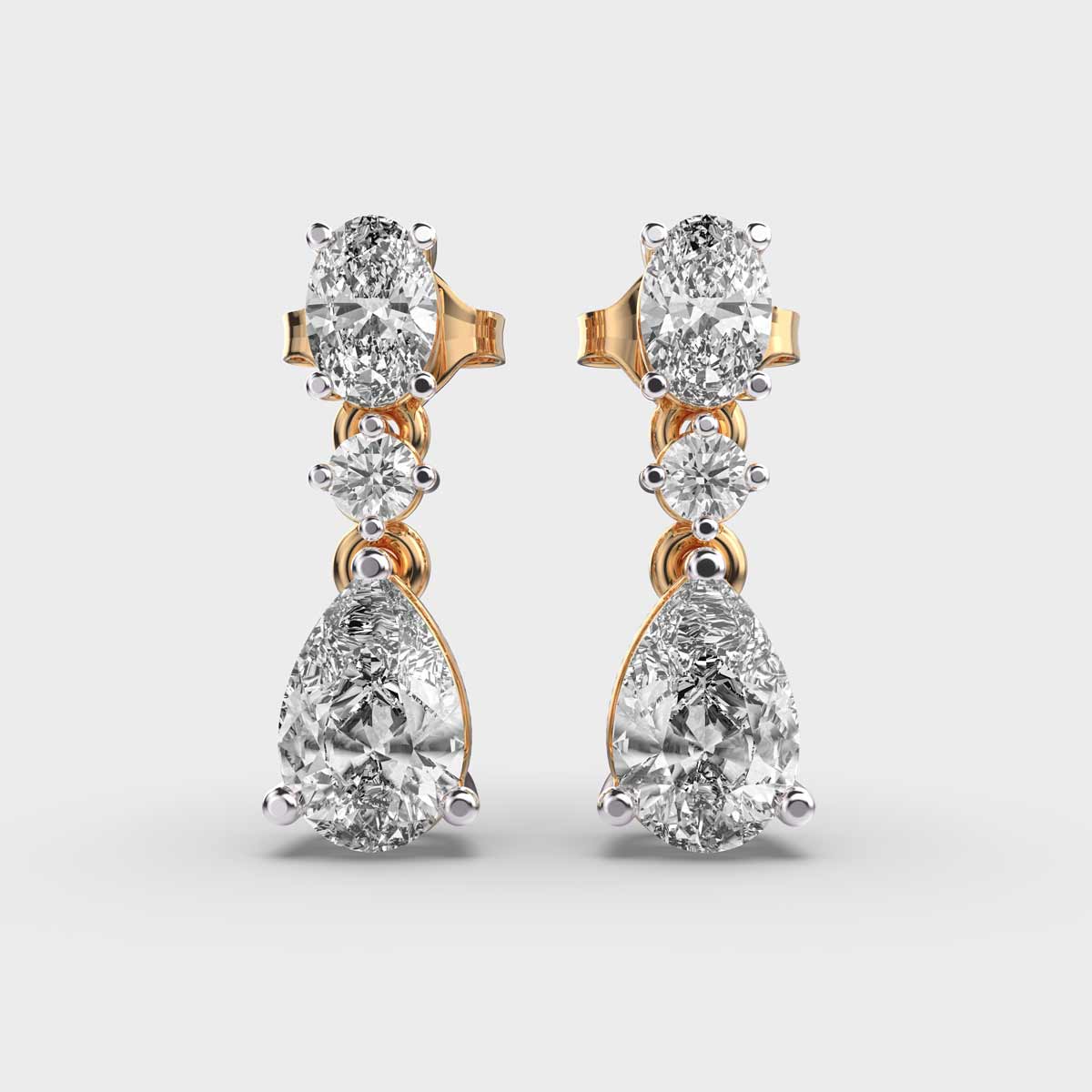 Alluring Gaze Diamond Dangler Earrings