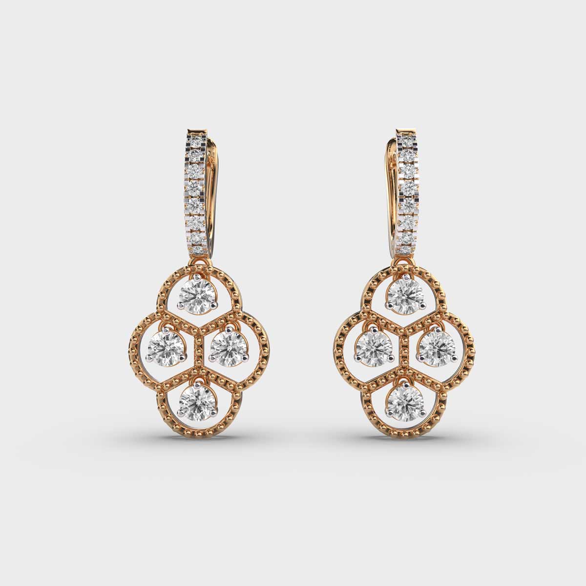Tessera Diamond Drop Earrings for Women
