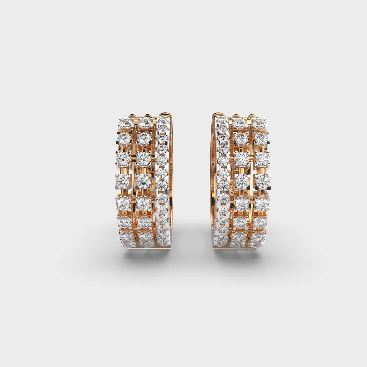 Ever Charming Diamond Hoops for Ear Piercings