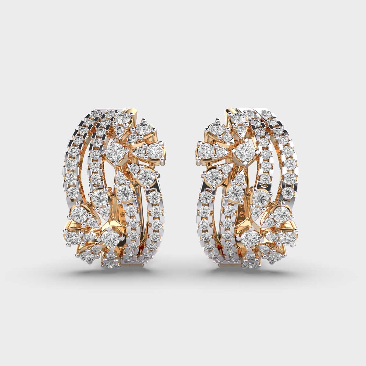Queen's Choice Diamond Huggie Earrings