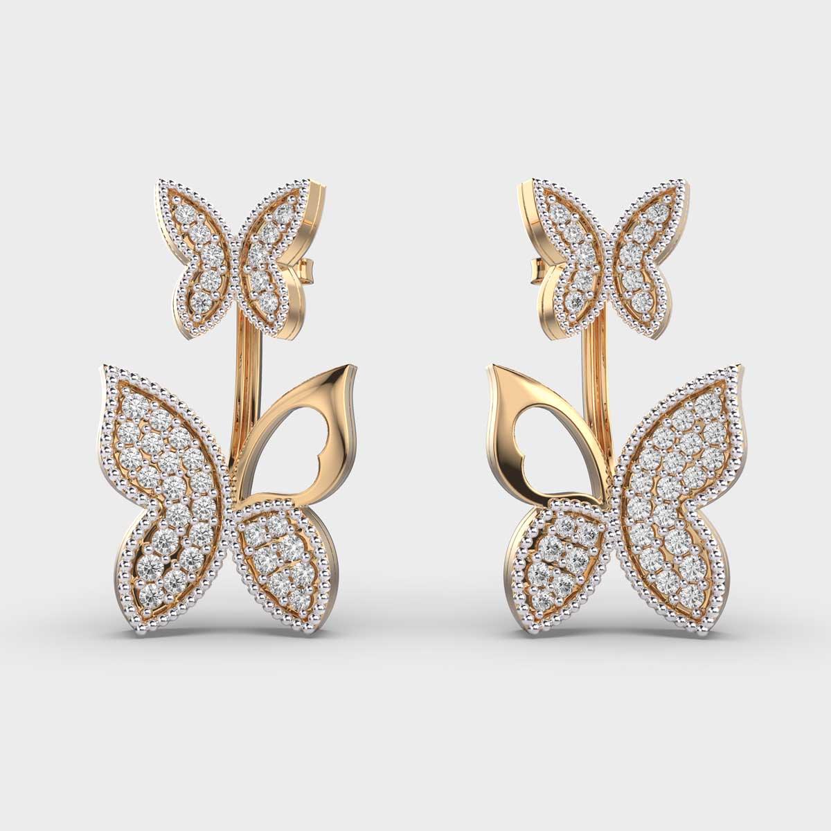 Mariposa Social Butterfly Diamond Earrings