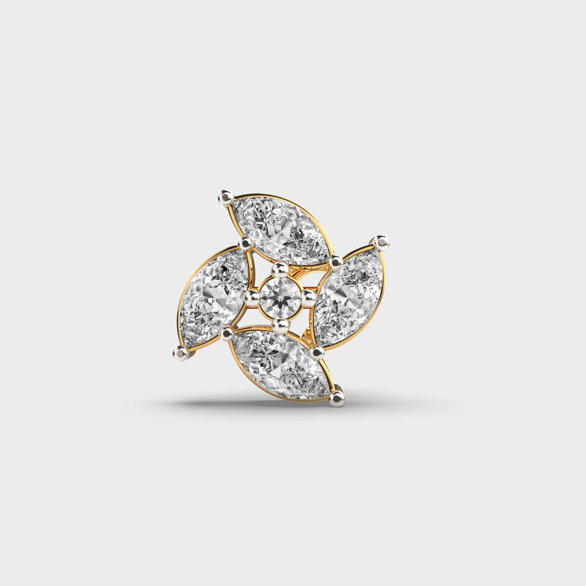 Chic Pretty Curve Diamond Nosepin