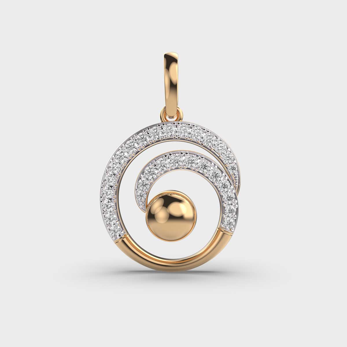 Interloper Interlooped Diamond Pendant without Chain