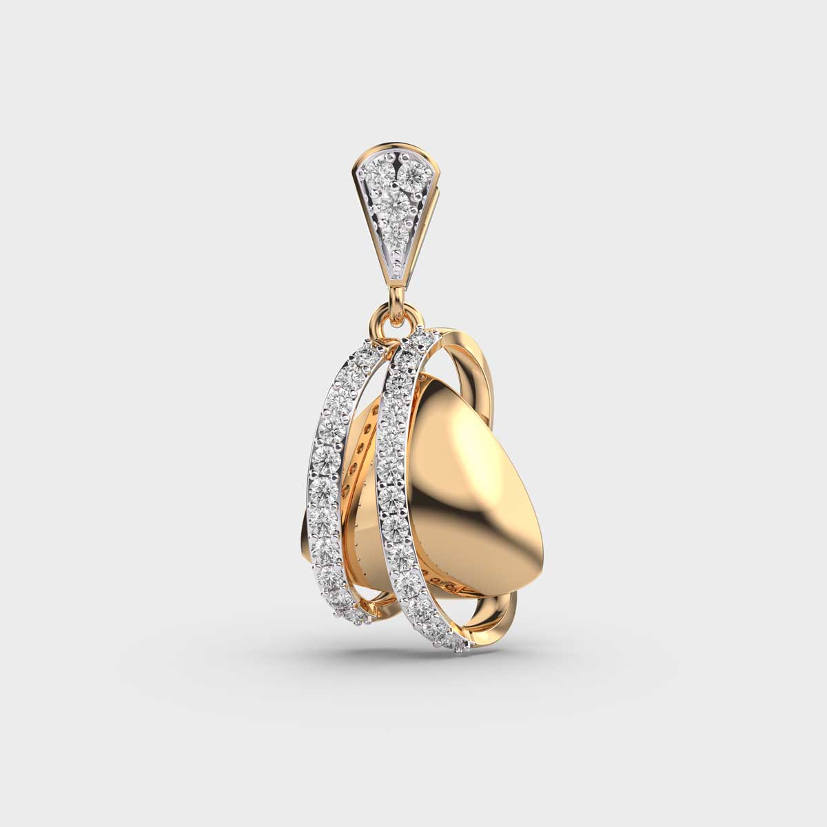 Algerian Love Knot Diamond Pendant without Chain