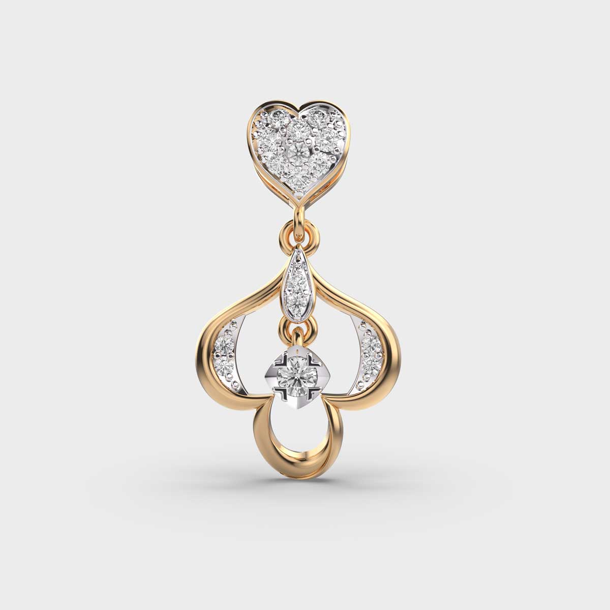 Heartsong Diamond Pendant without Chain