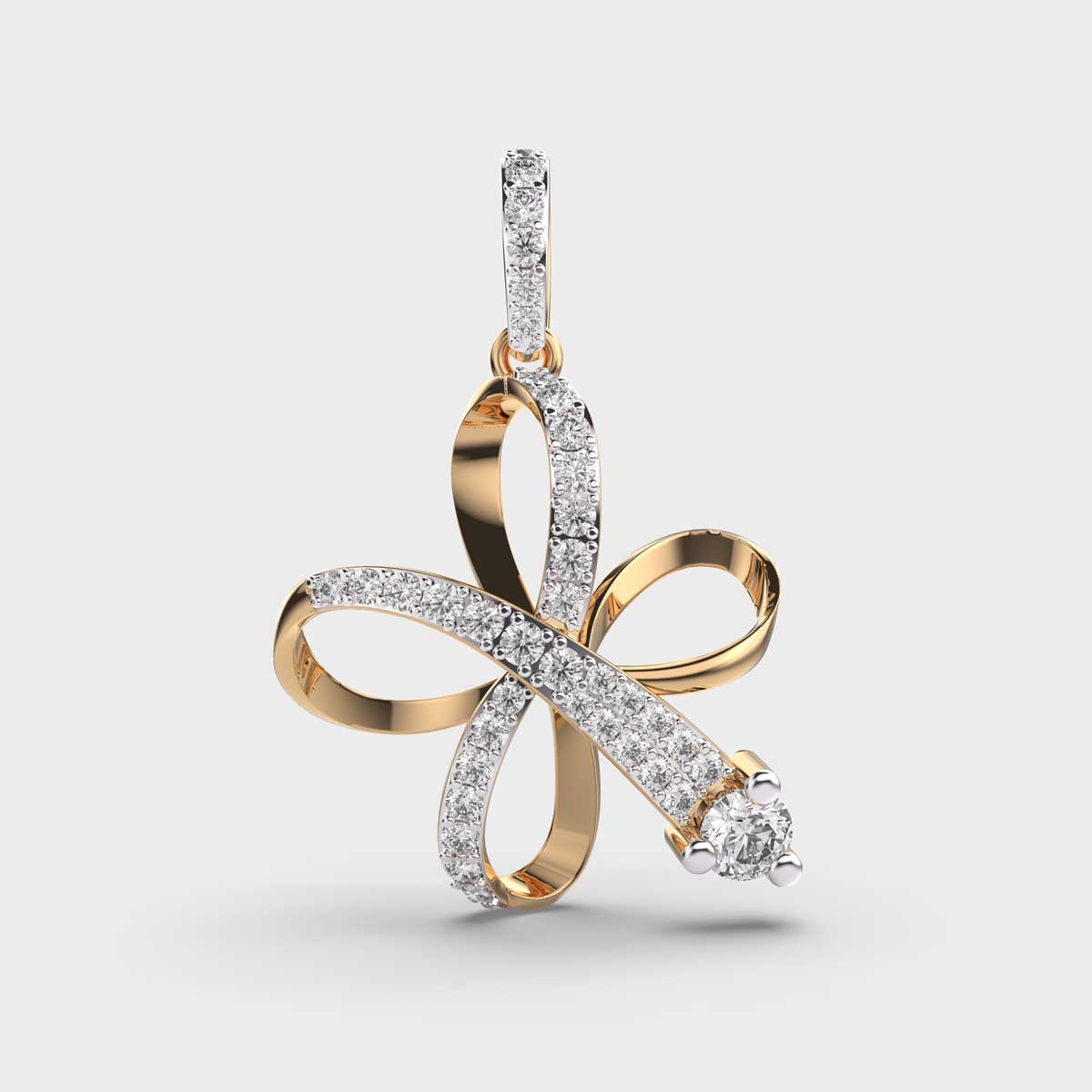 Megle Loop Diamond Pendant Without Chain