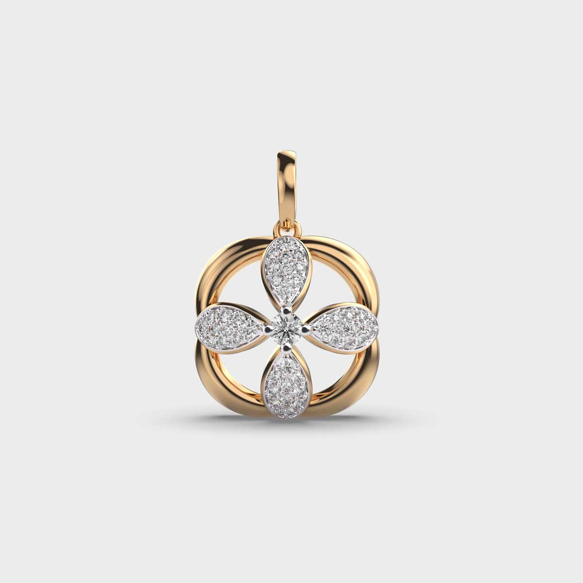 Orabelle Bloom Diamond-Encrusted Pendant Without Chain