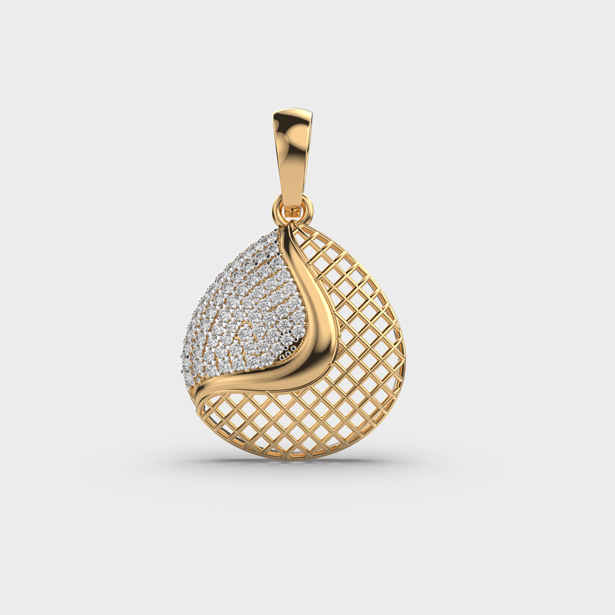 Lunagold Diamond Encrusted Charm Pendant Without Chain