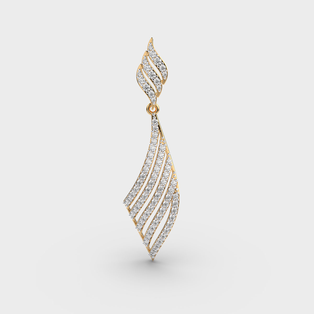 Whispira Twirl Diamond-Encrusted Pendant With Chain