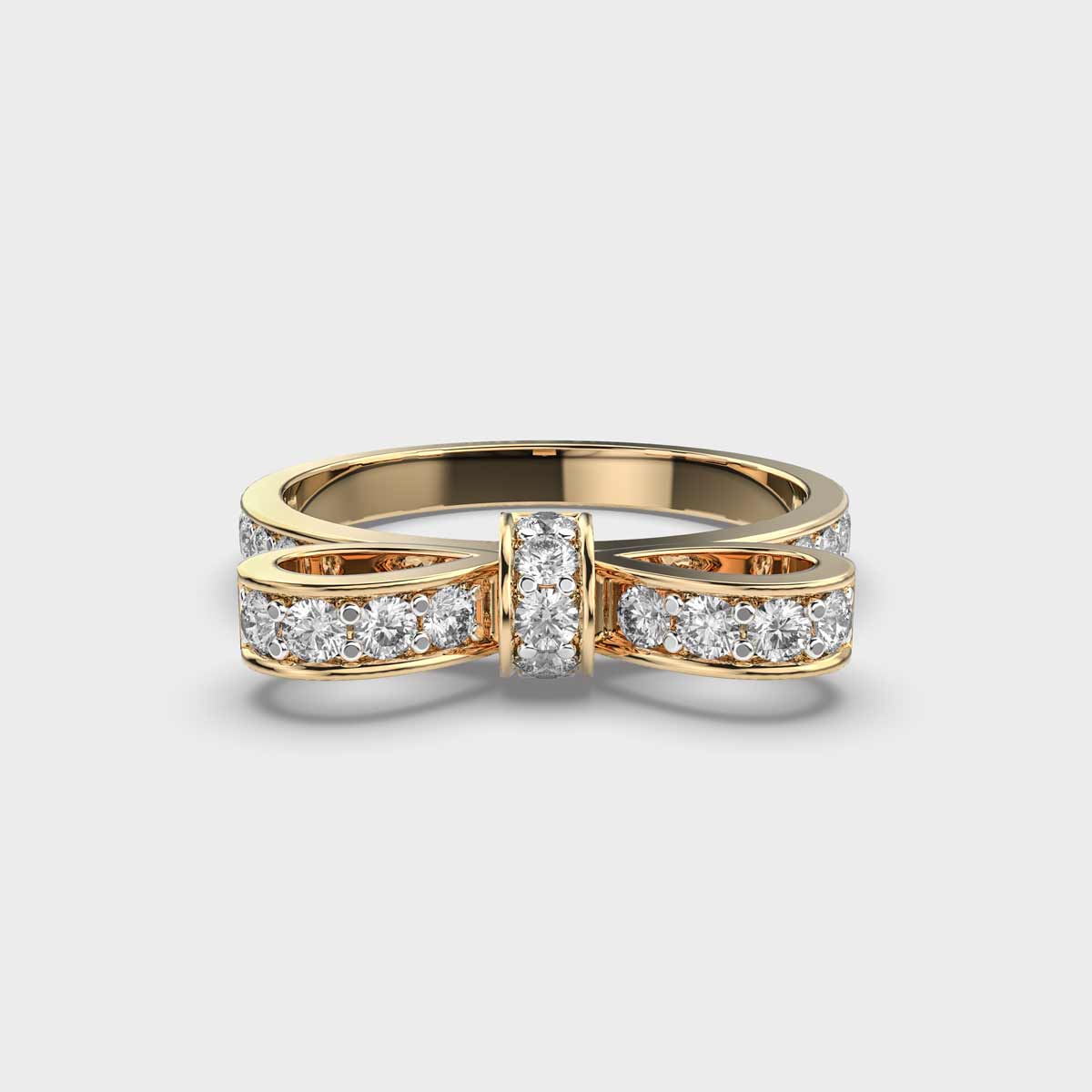 Bow of Love Diamond Encrusted Ring