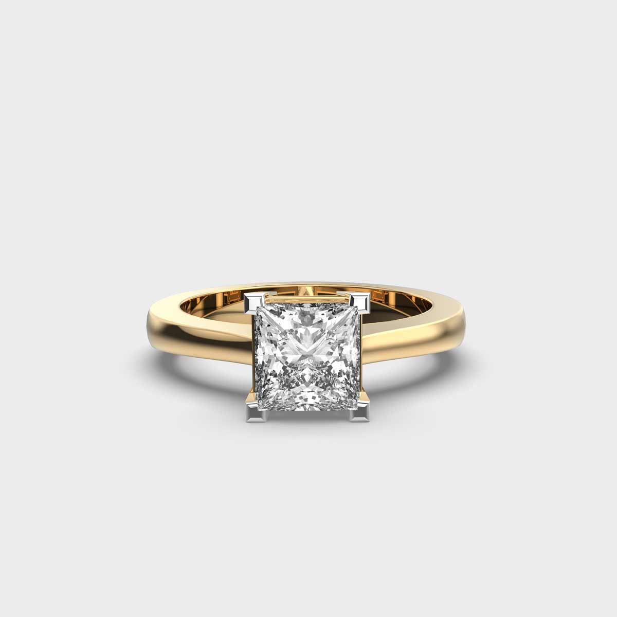 Classic Princess Cut Diamond Ring for Engagement