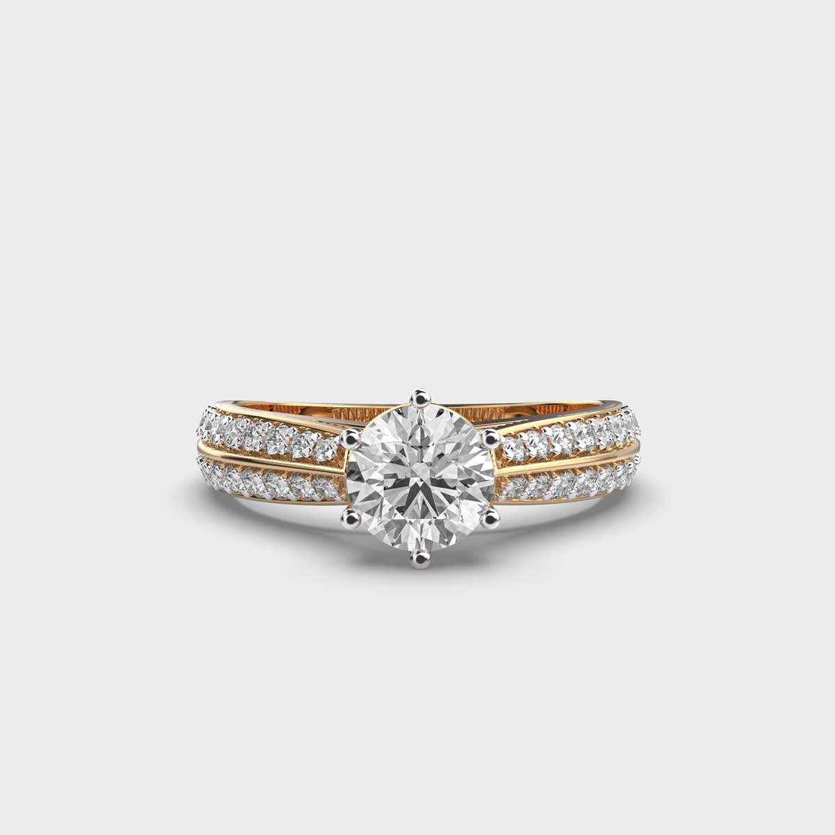 Timeless Diamond Solitaire Ring for Engagement