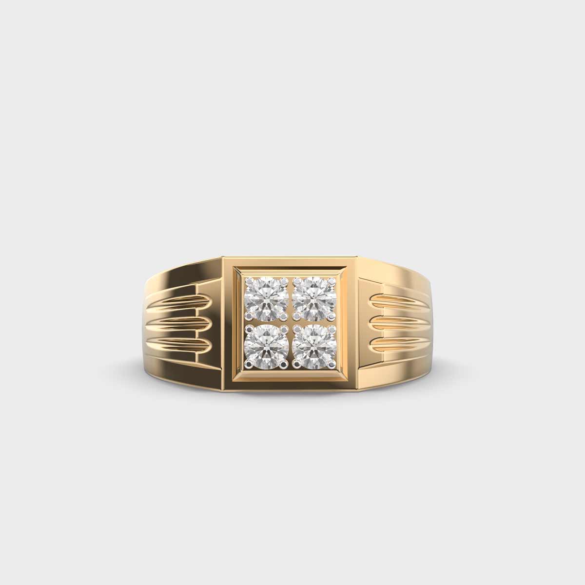 Gallant Quattuor Diamond Mens Ring