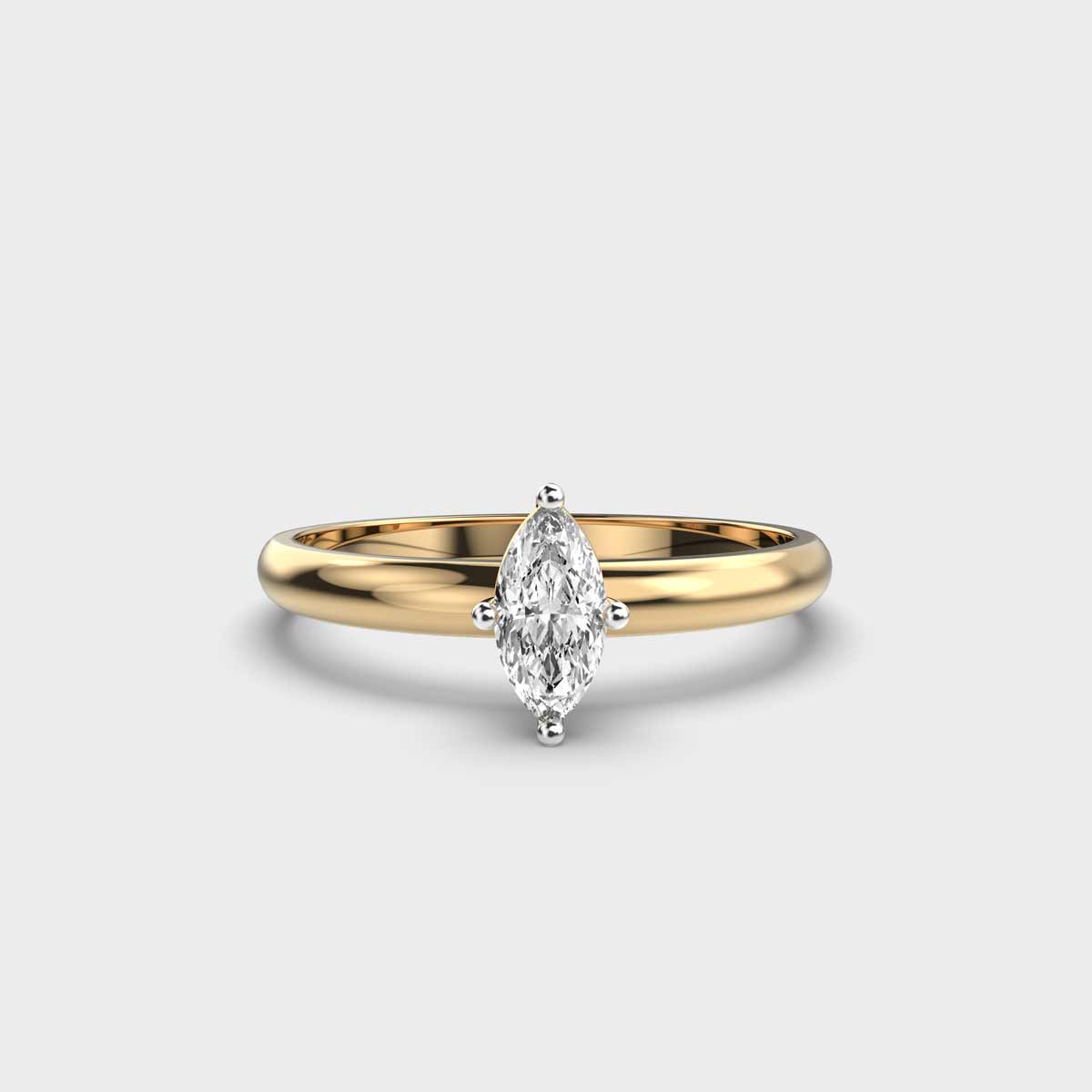 Stellar Marquise Solitaire Diamond Ring