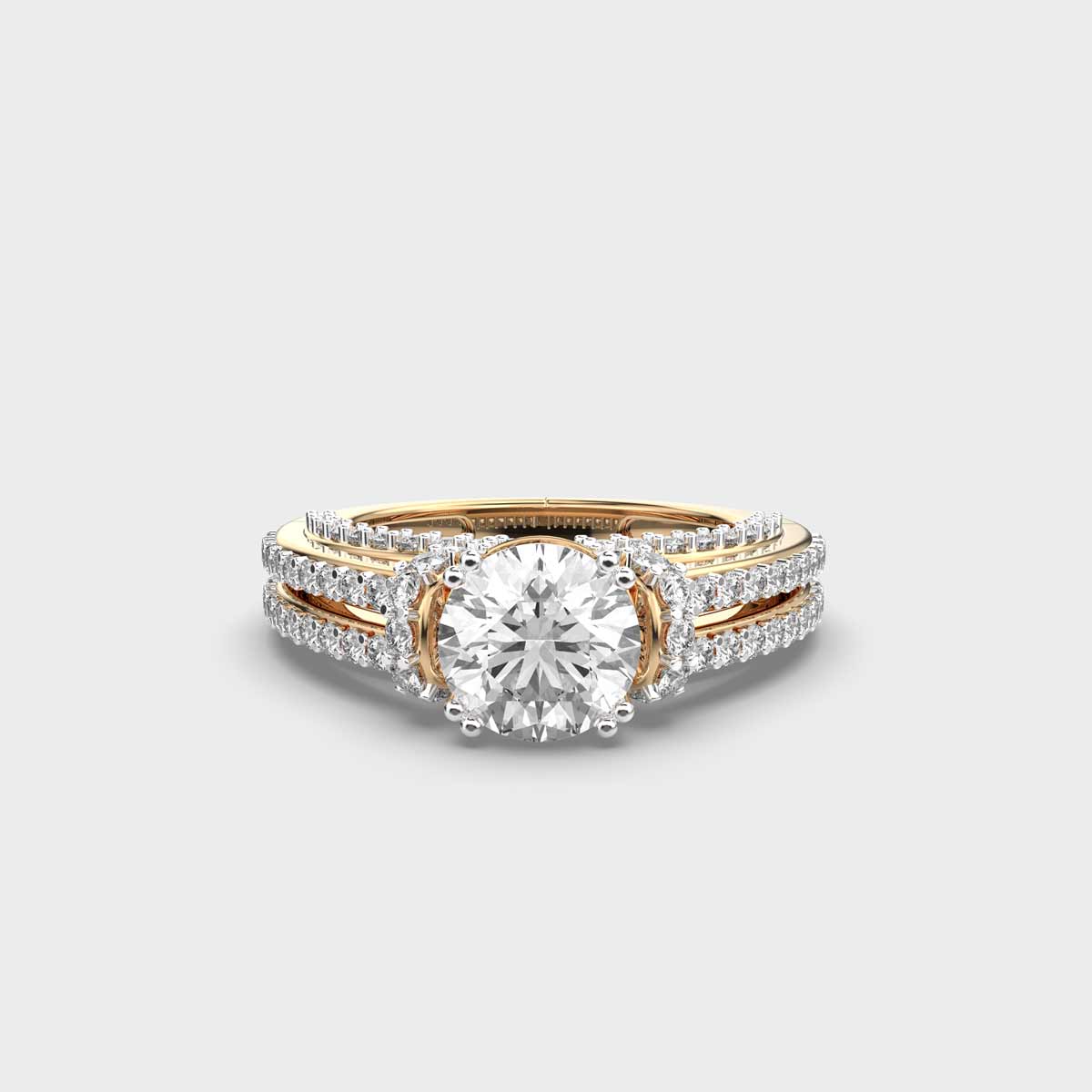 Quatrefoils Diamond Embellished Band Ring