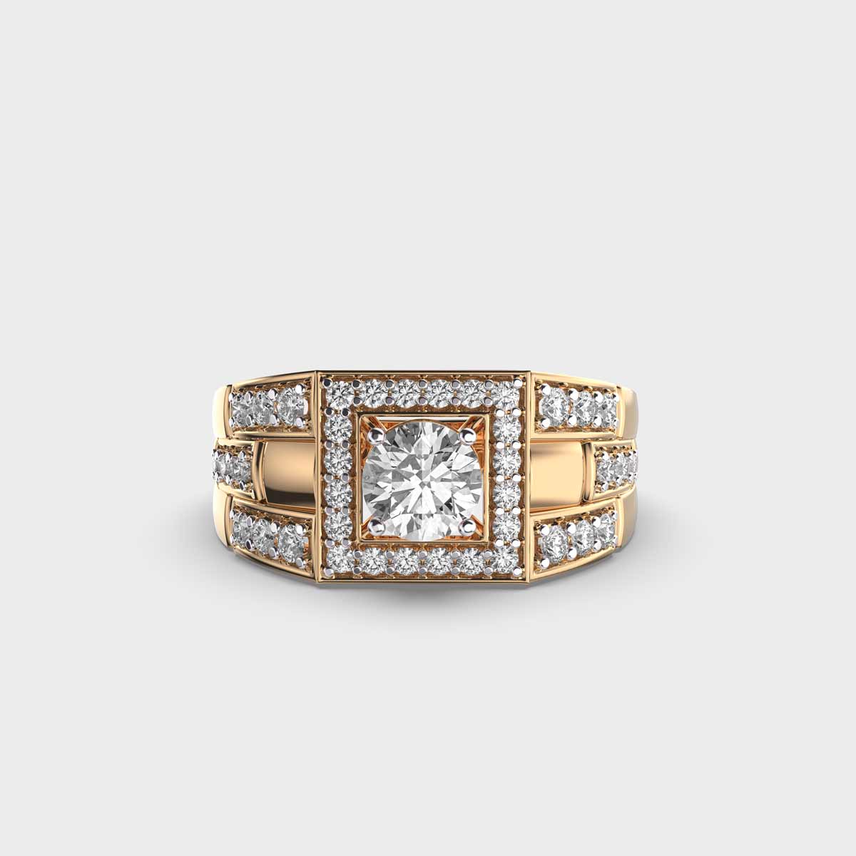 Signature Men's Diamond Halo Ring