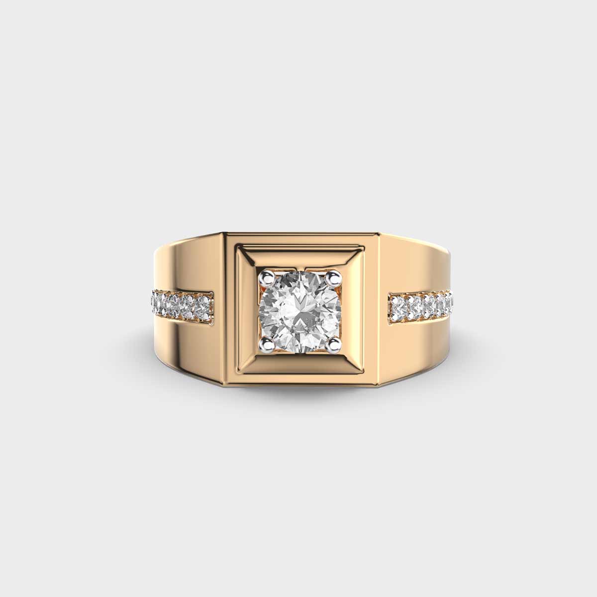 Bold Men's Diamond Band Ring