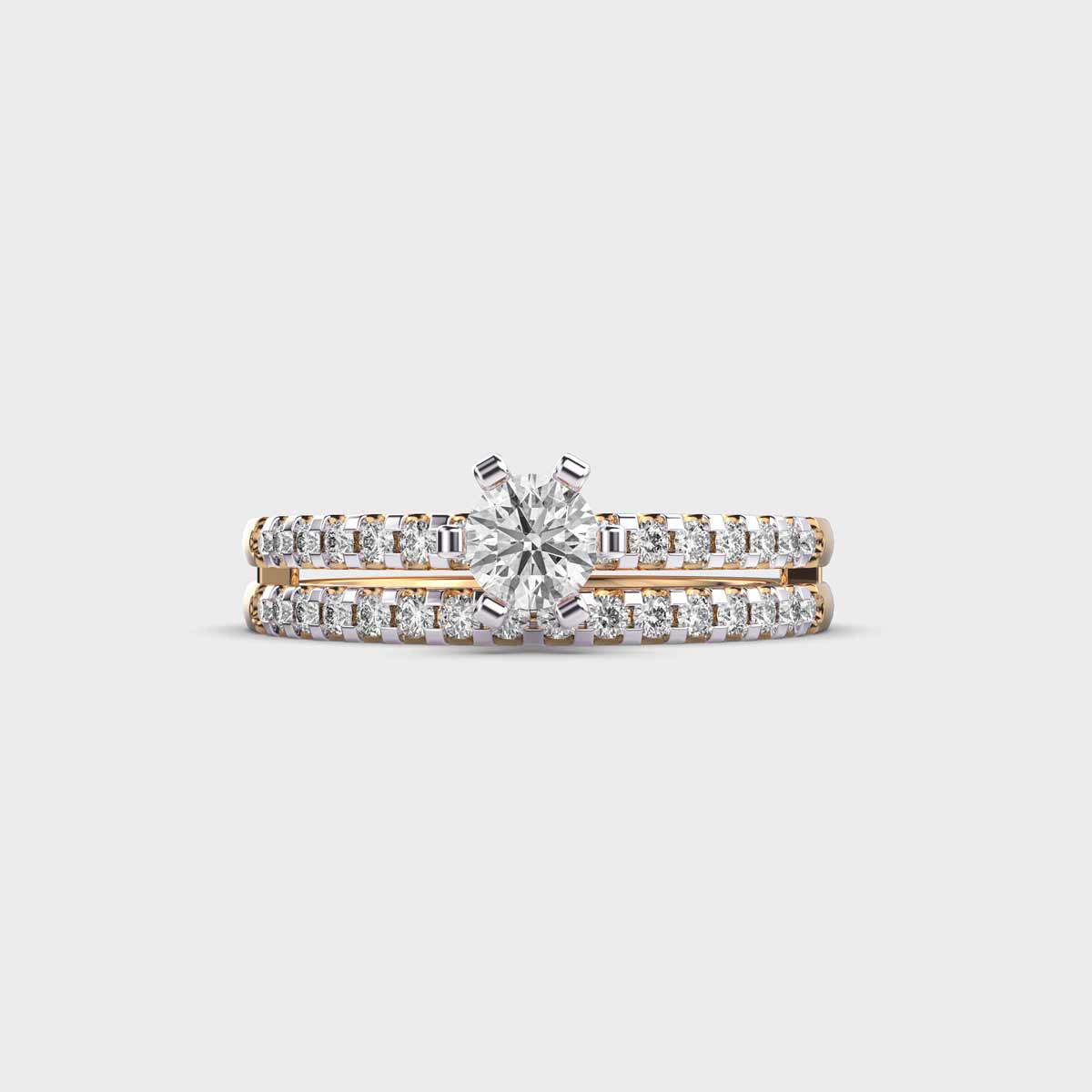Spring Beauty Duo Line Diamond Ring