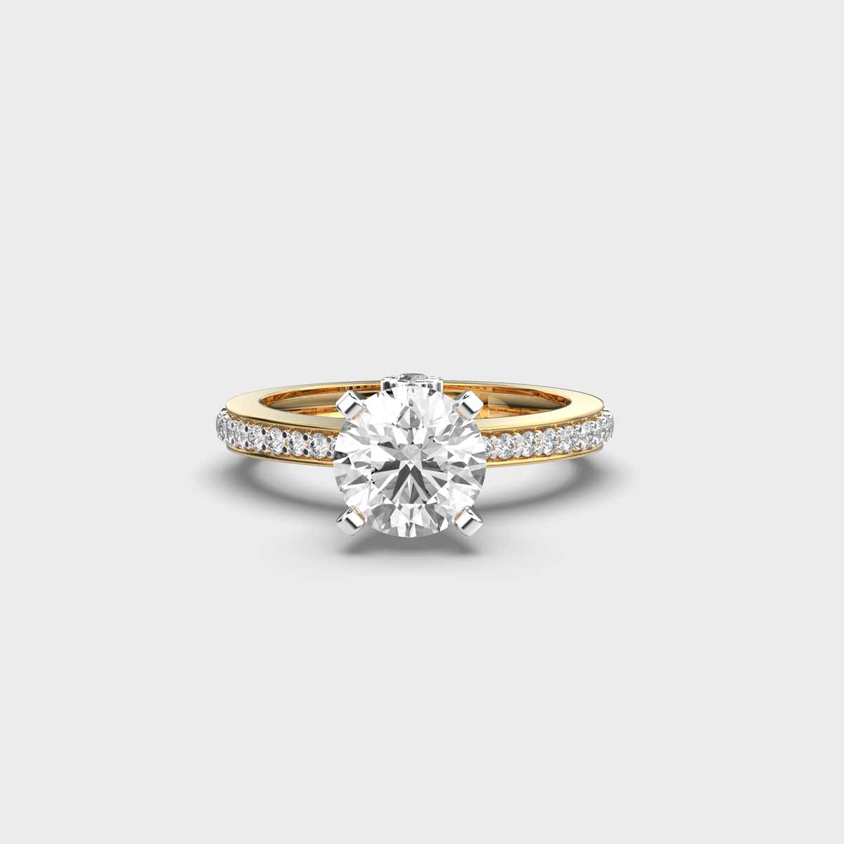 Marjorie Solitaire with Diamond Band