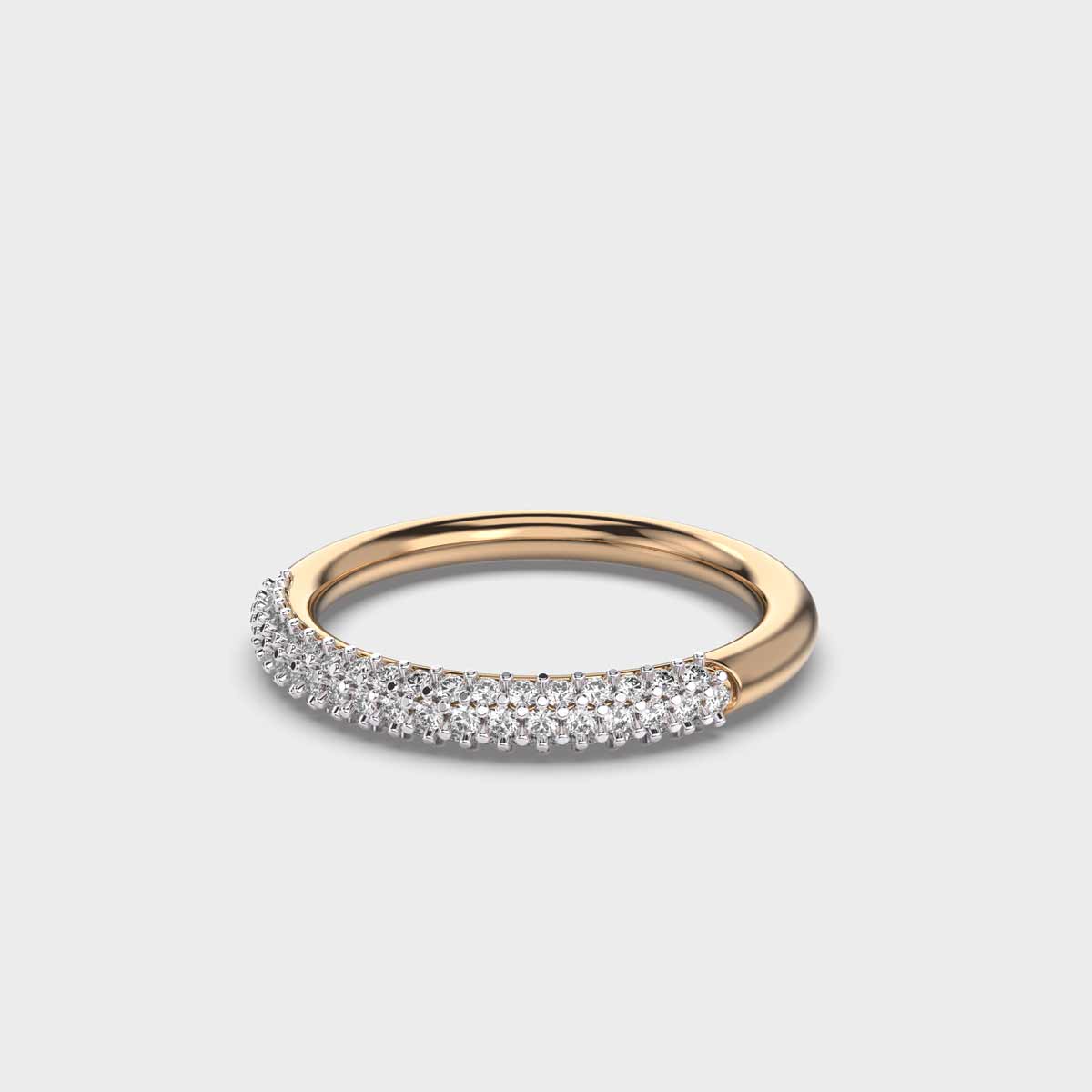Intricate Diamond Infinity Band Ring