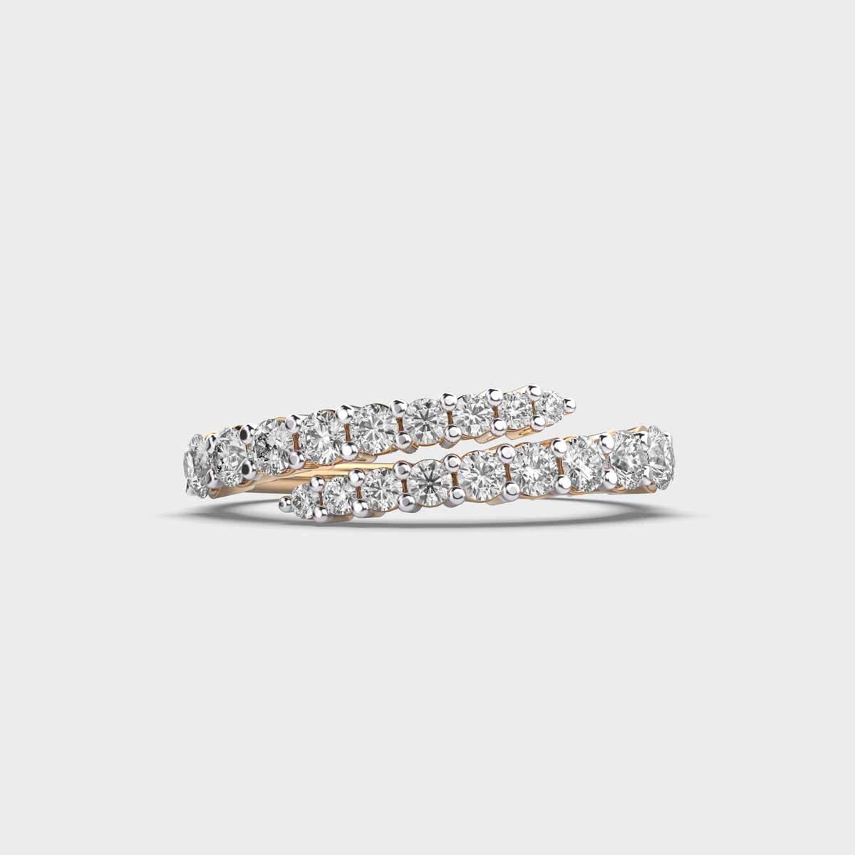 Flash and Love Diamond Encrusted Ring