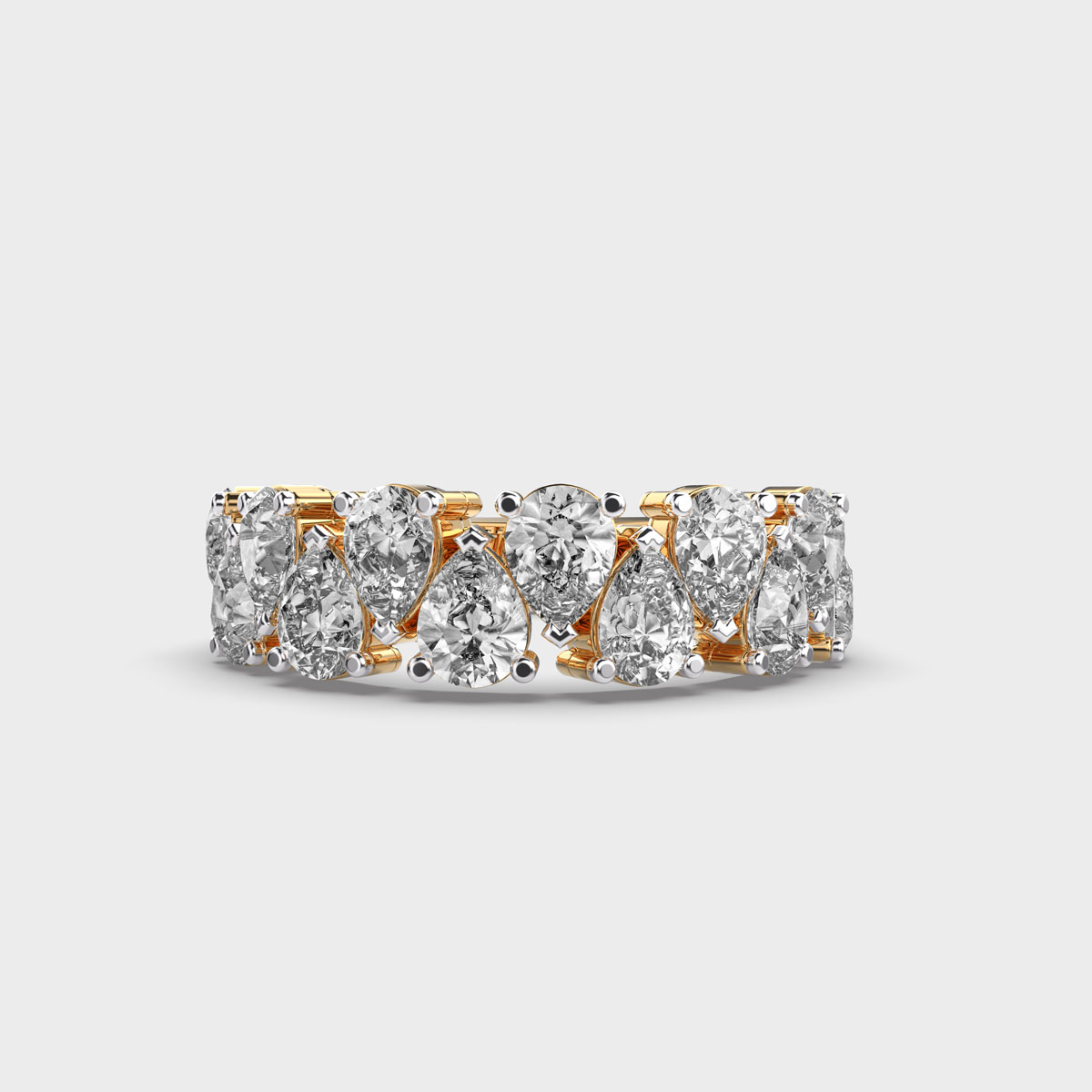 Pear Singular Stackable Diamond Ring