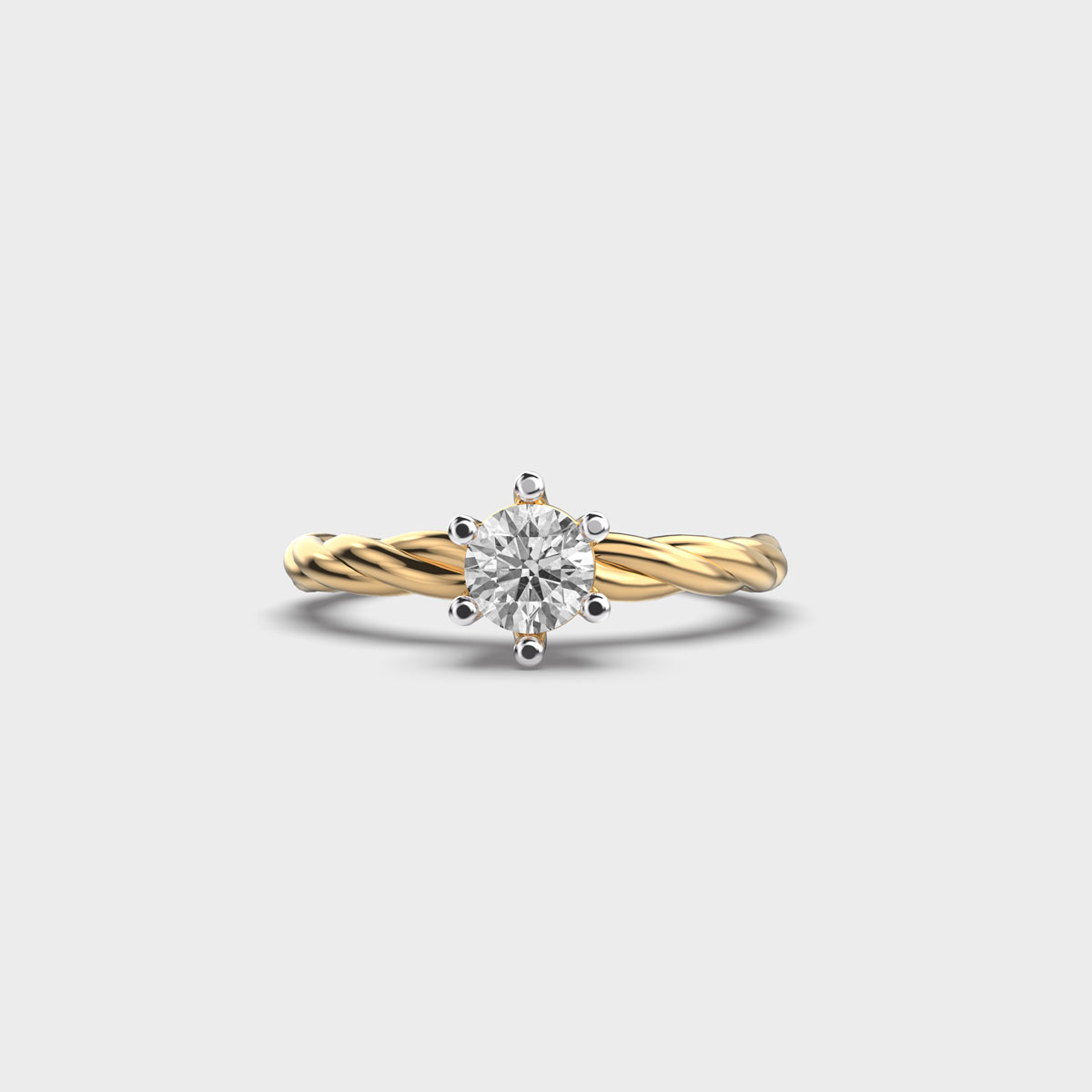 Charming Coil Star Diamond Ring