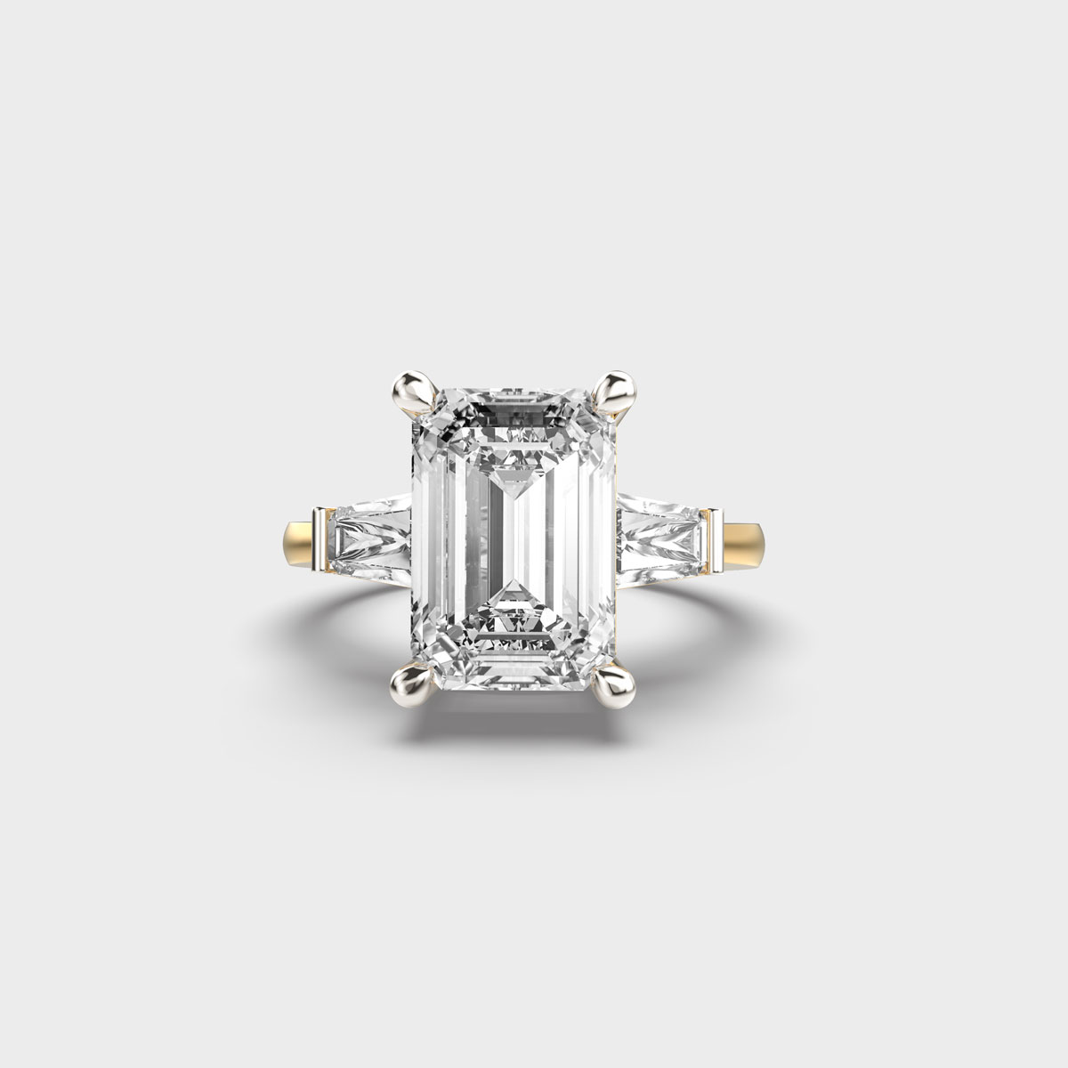 Merged Court Bauguette Diamond Ring