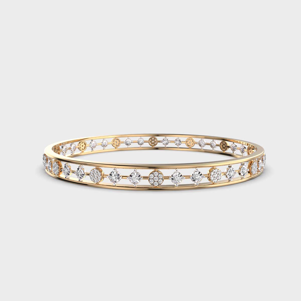Joy Round Cut Diamond Bangle