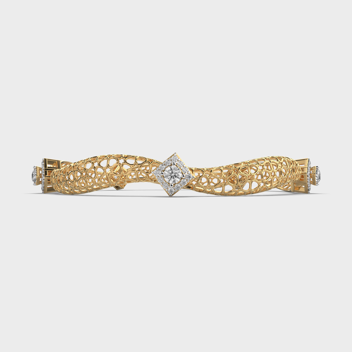 Shimmering Kangana Round Diamond Bangle
