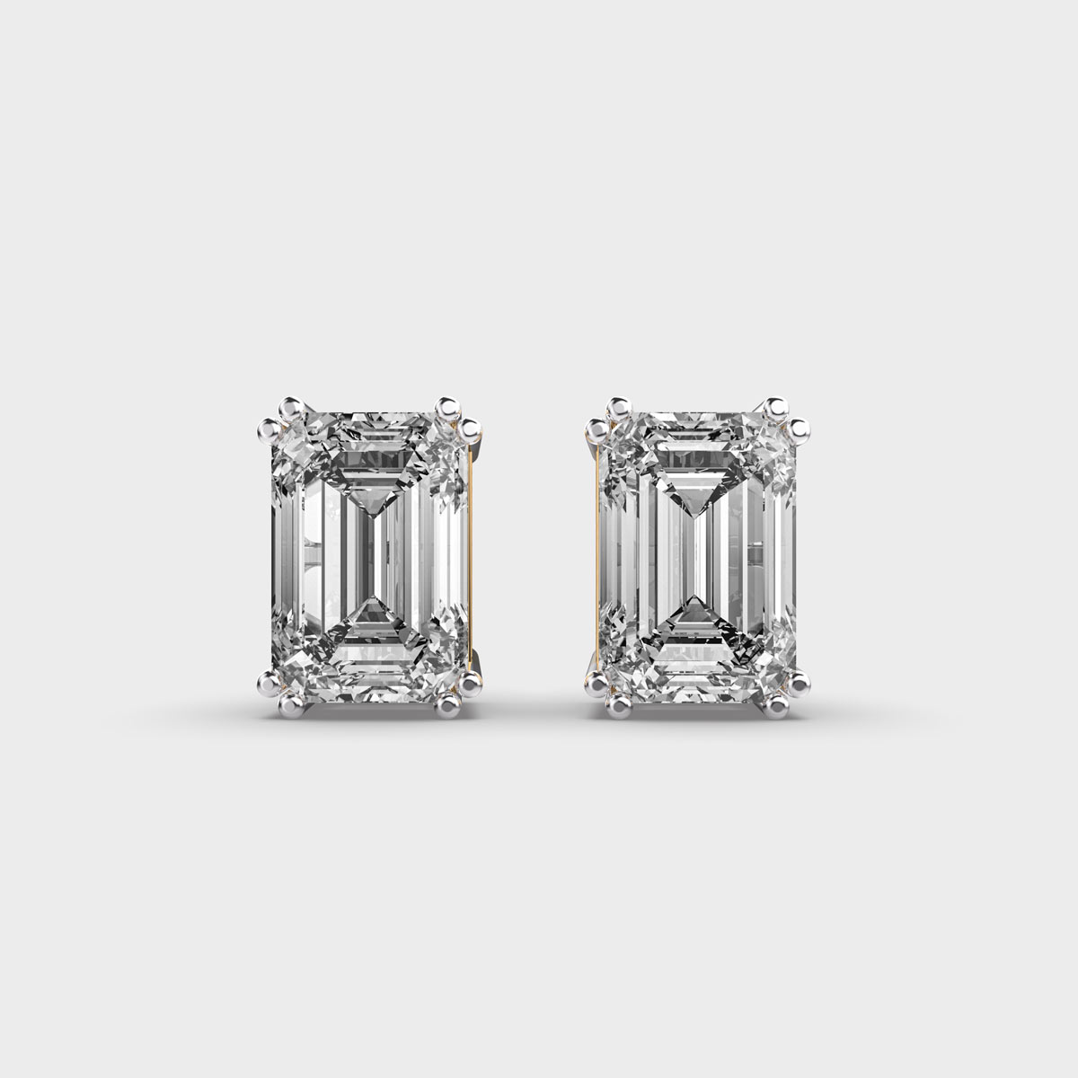 Empresses Secret Emerald Diamond Classic Studs