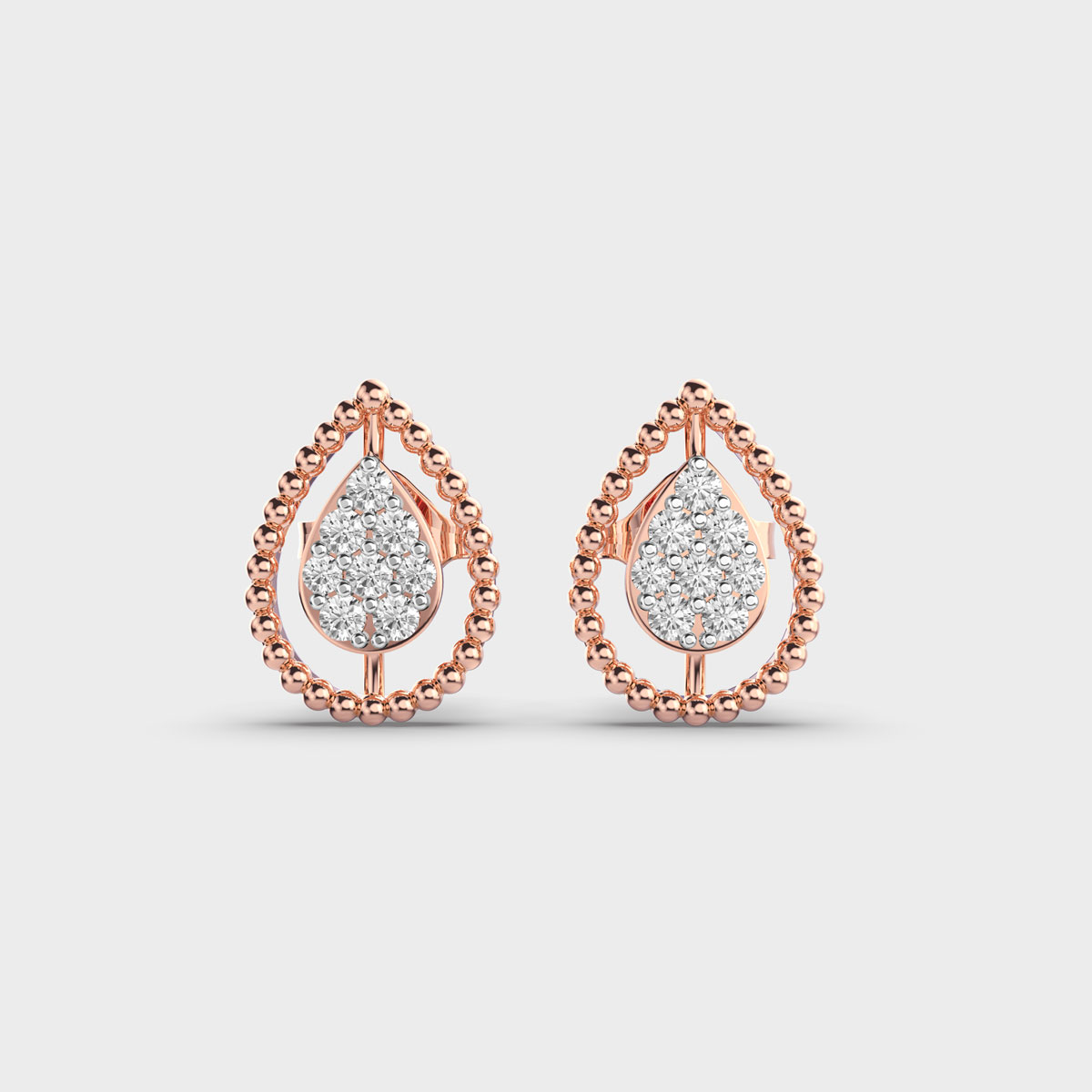 Autumn Dew Drop Diamond Earring