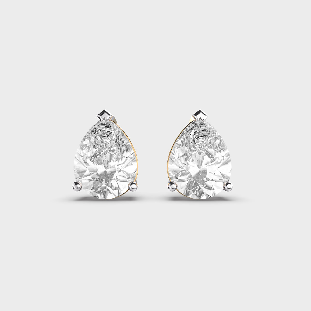 Ocean Drop Classic Pear Diamond Studs