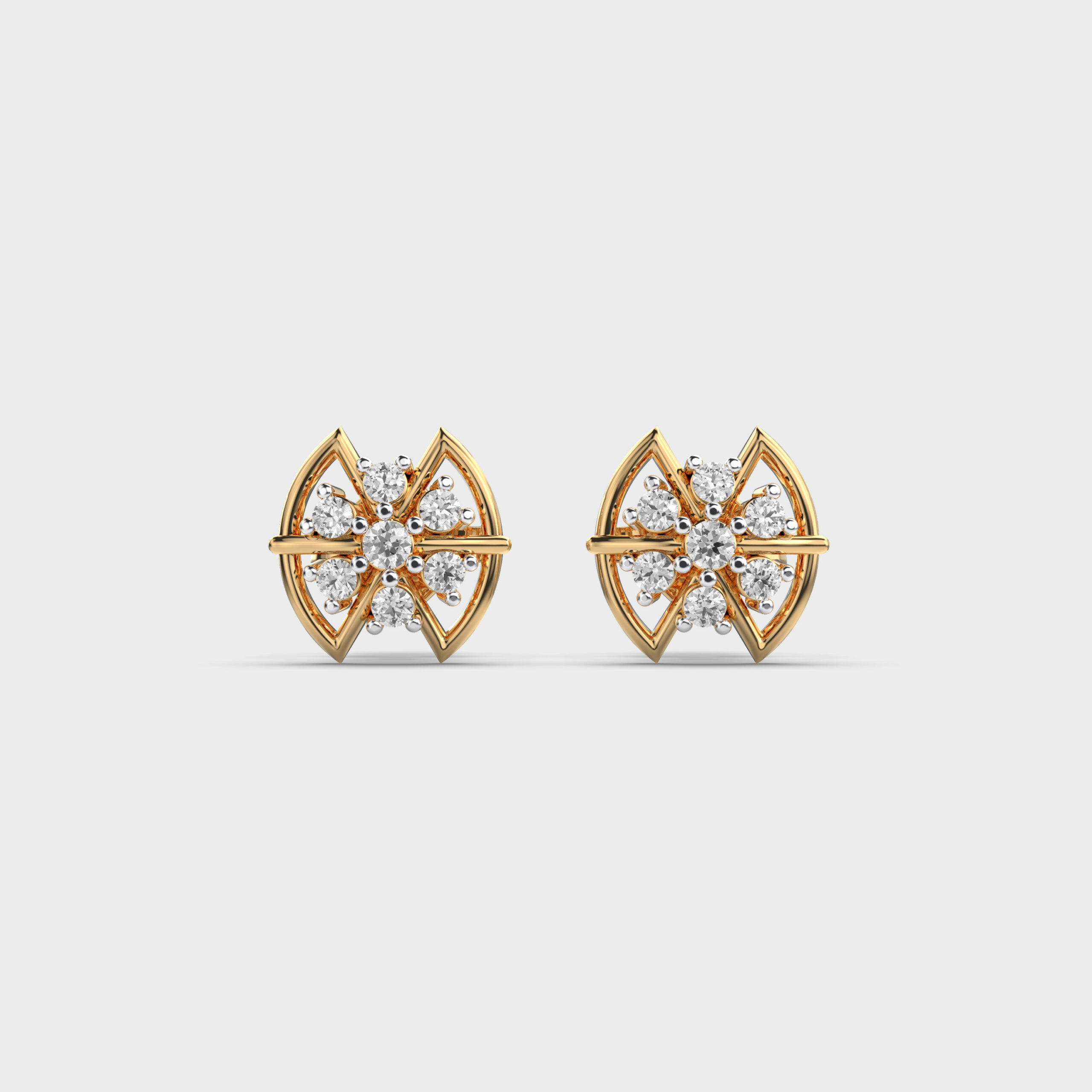 Radiant Star Fanfare Diamond Studs