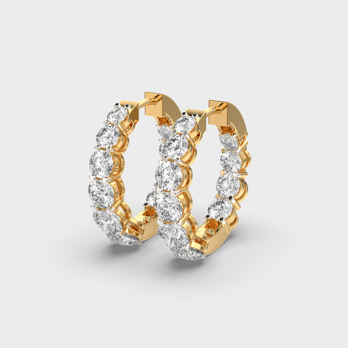 Urban Chic Diamond Studded Earrings