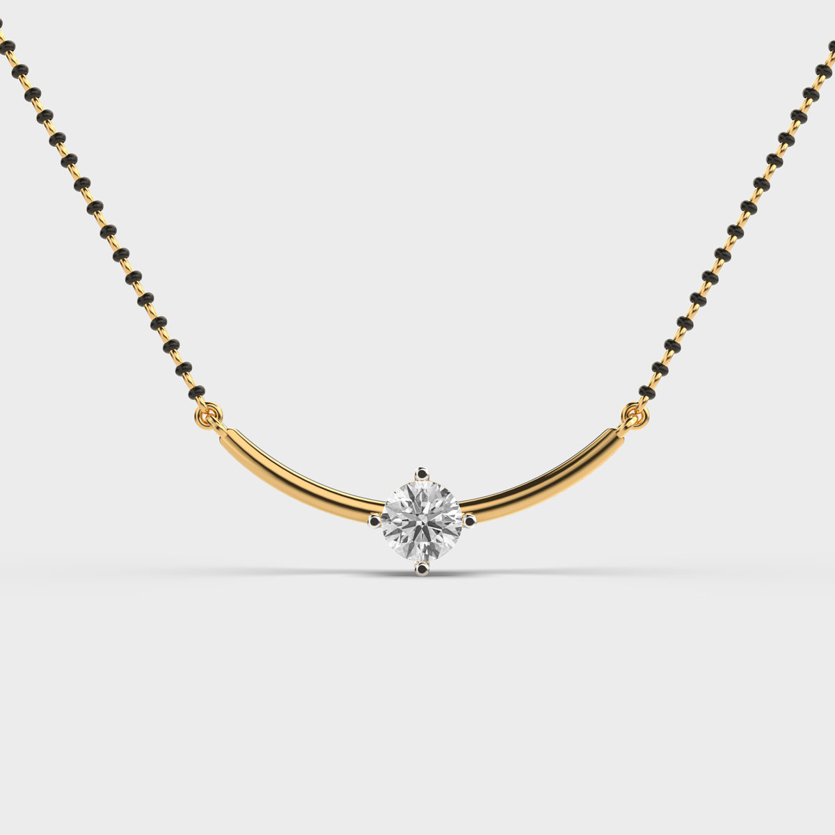 Minimalistic Presence Diamond Pendant (With Chain)