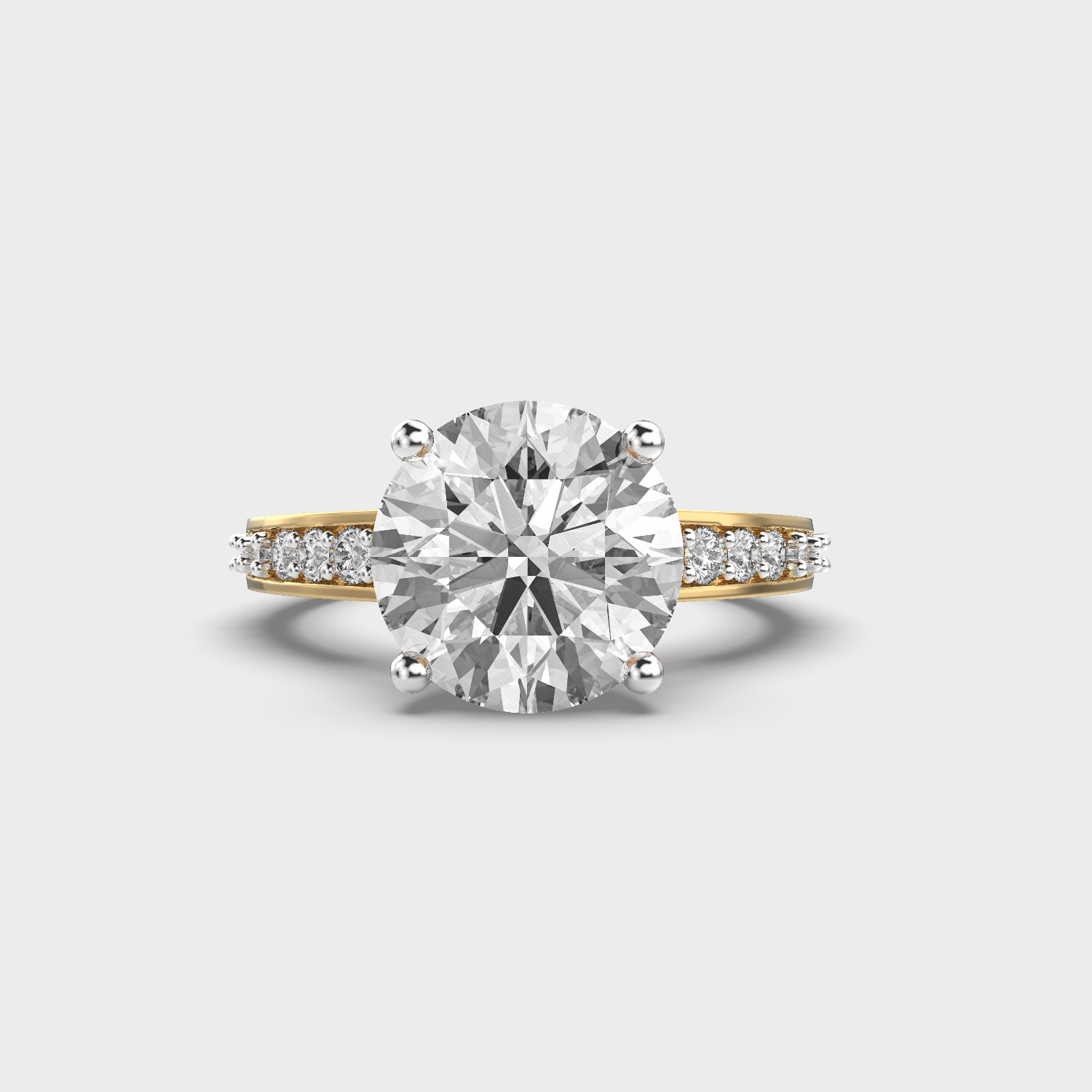 Cathedral Tapered Allure Diamond Ring