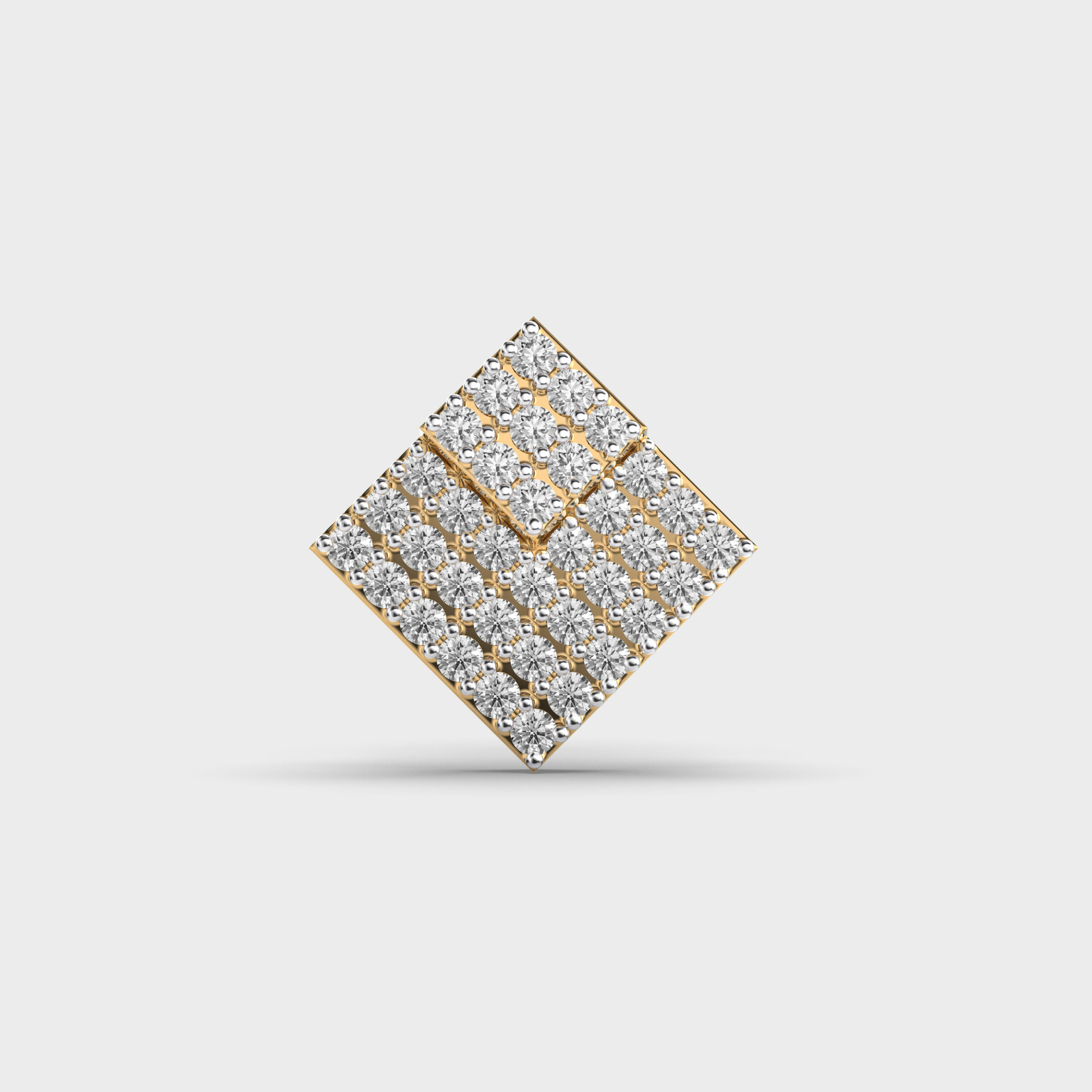 Magic Square Men Kite Diamond Studs