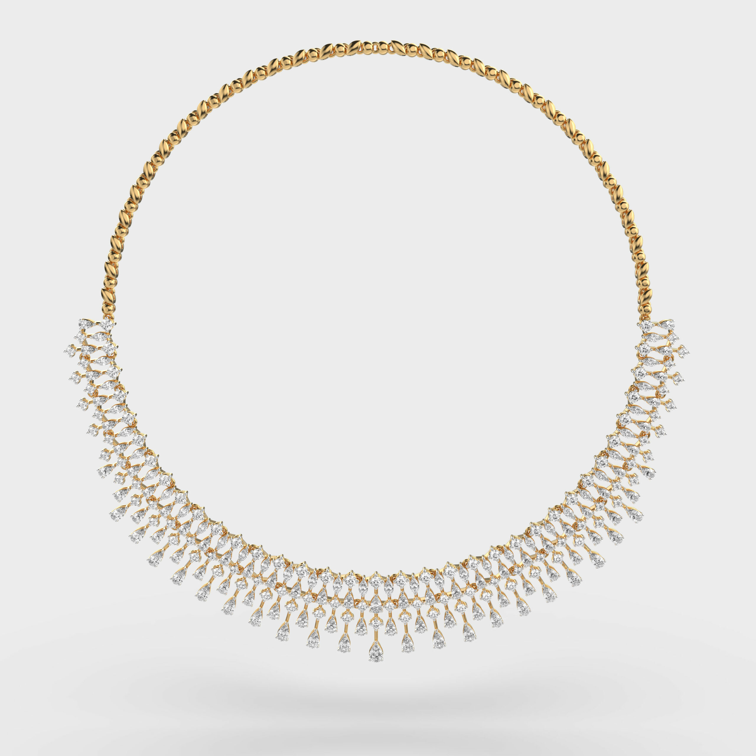 Half Moon Of Josephine Diamond Necklace
