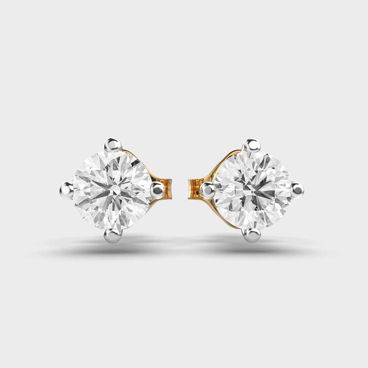 50 Cent Classic Solitaire Studs