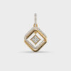 Elegant Squares Diamond Pendant