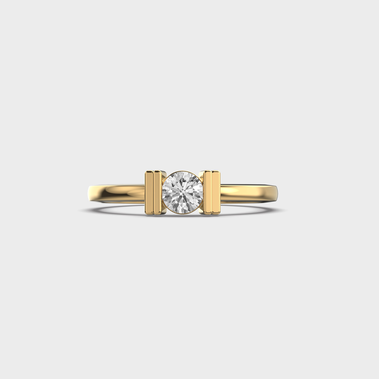Beautiful Sandwiched Sparkle Diamond Ring
