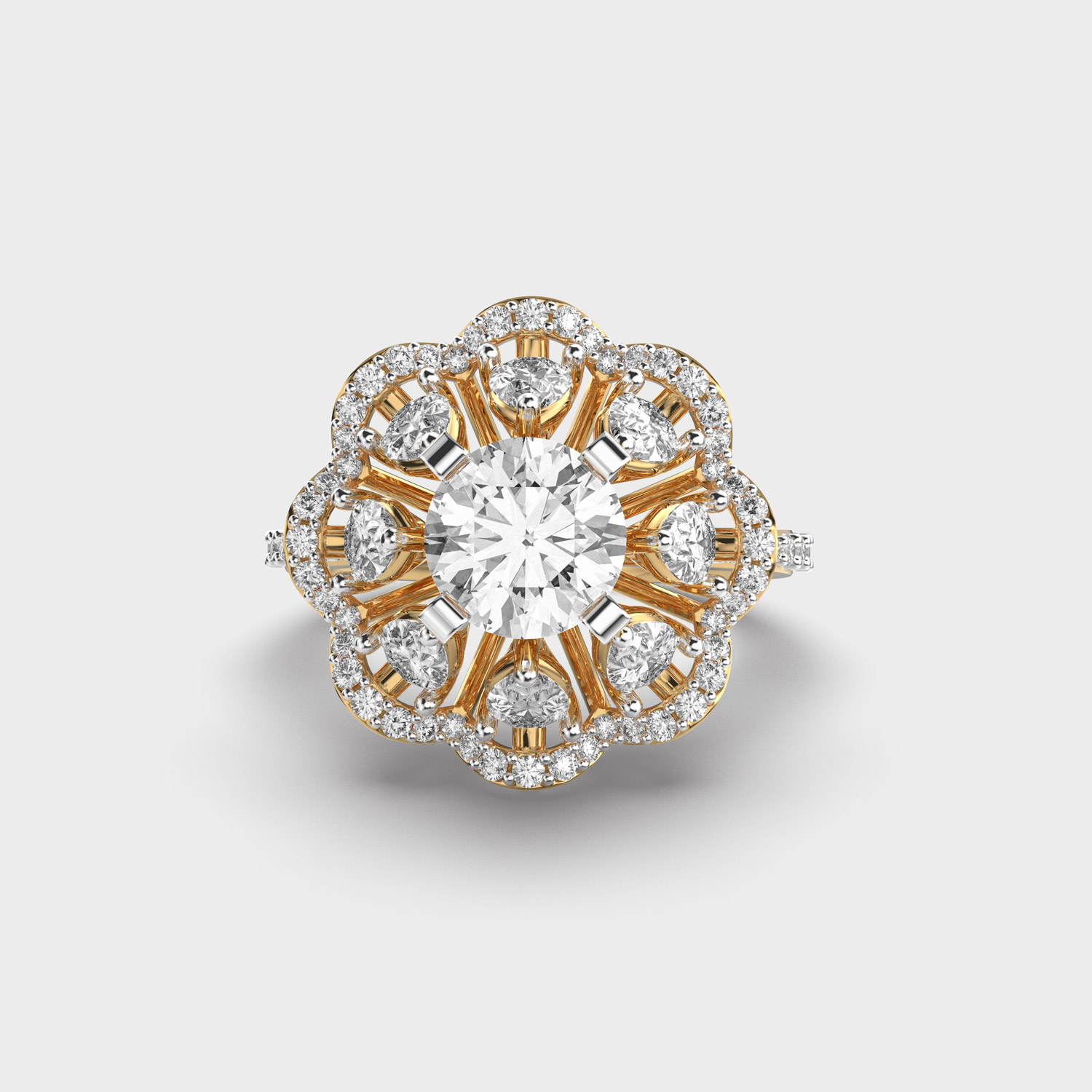 Spring Blossom Season Diamond Ring