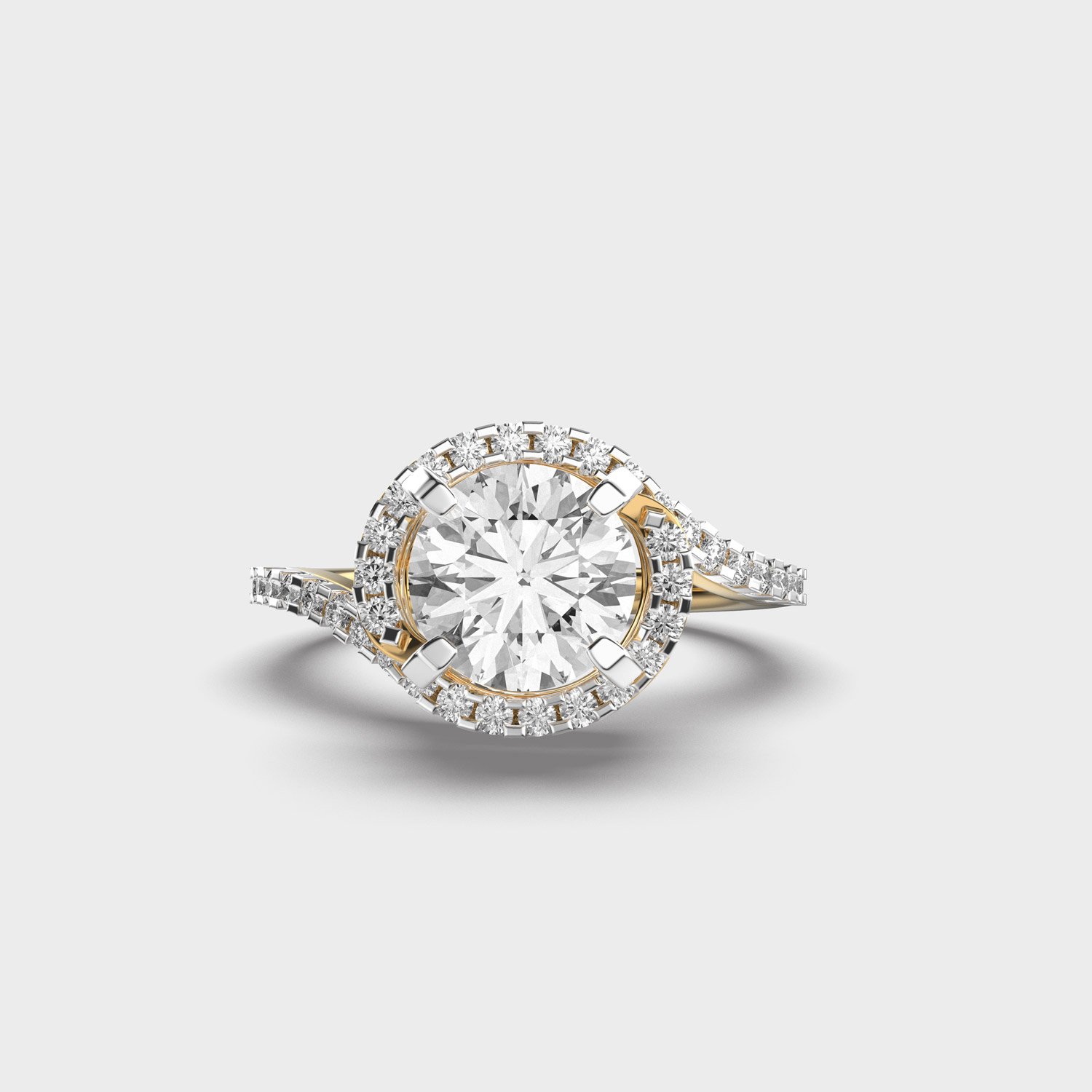 Twisted Petunia Blossom Diamond Ring